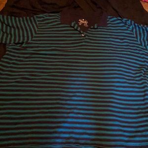 Men’s 7xl blue and dark blue shirt